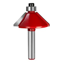 Fresa Tupia Chanfro 45 Graus Com Rolamento Haste 6mm Foto mini 4