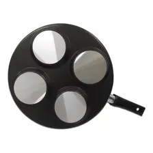 Frigideira 27cm C/ 4 Divisórias Ideal P/ Ovos Lanches Carnes Foto mini  3