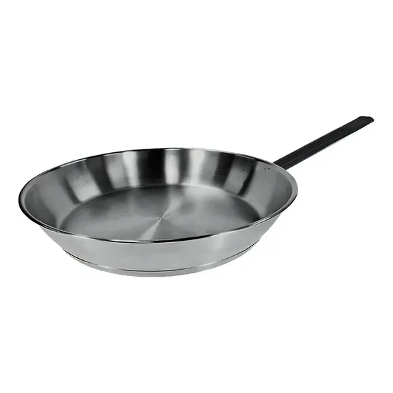 Frigideira Aço Carbono 1mm Cabo Ferro Fritura 2300ml 30cm Foto 1