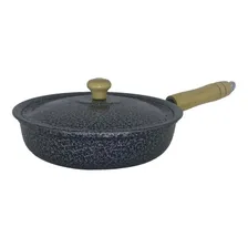 Frigideira AlumÃnio Fundido Batido Craqueada 20 E 25cm Preto Foto mini 3