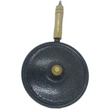 Frigideira AlumÃnio Fundido Batido Craqueada 20 E 25cm Preto Foto mini 2