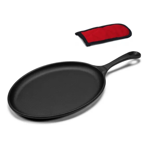 Frigideira Chapa Oval 25 X 18 Cm Com Pegador Panela Mineira Foto 1