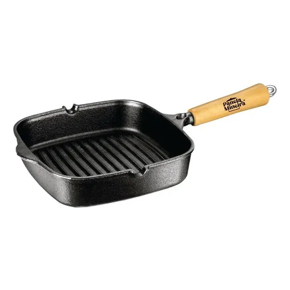 Frigideira Cook Grill 23,5 Cm Cabo Madeira Panela Mineira Foto 1
