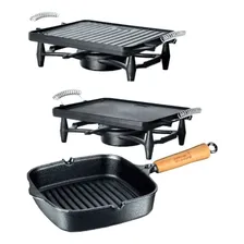 Frigideira Cook Grill + Réchaud Dupla Face Panela Mineira Foto mini 1