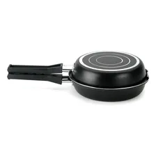 Frigideira Dupla 18cm Gourmet - Multiflon Cor Preto Foto mini 3