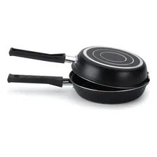 Frigideira Dupla 18cm Gourmet - Multiflon Cor Preto Foto mini 1