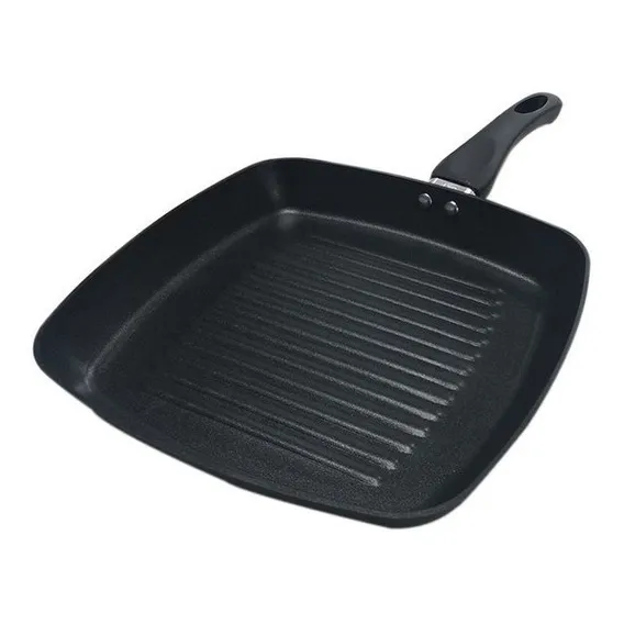Frigideira Grill 24cm Frigideira AlumÃnio Fundido Cor Preto Foto 1