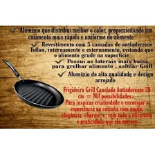 Frigideira Grill Canelada Antiaderente 28cm Foto mini 4