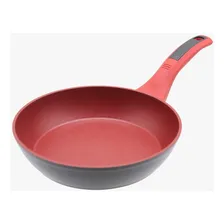 Frigideira Indução Antiaderente Vermelha Fundo Triplo 24cm Foto mini 1