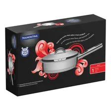 Frigideira Inox Cabo/tampa Solar 20cm Tramontina 62500200 Cor Aço inox Foto mini 2