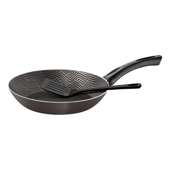 Frigideira Paris Antiaderente Com Espátula 28 Cm Cor Chumbo Tramontina Foto 1