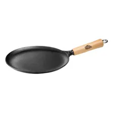 Frigideira Rasa De Ferro Panquequeira 24 Cm Panela Mineira Foto mini 1