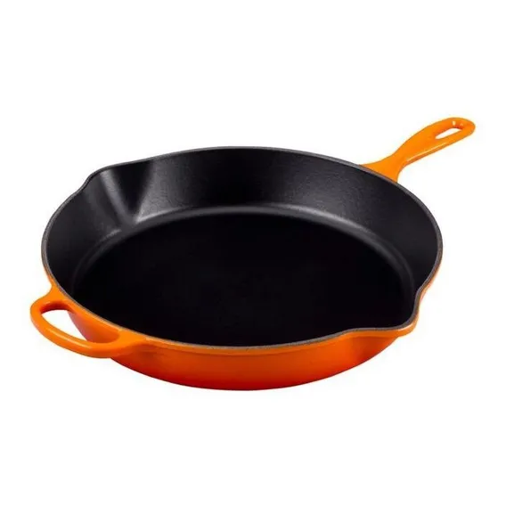 Frigideira Skillet Redonda Funda Signature Le Creuset 26cm Cor Laranja Foto 1