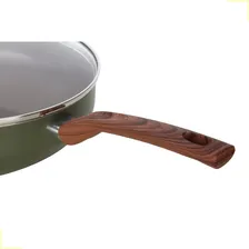 Frigideira Wok Tampa vidro 28cm 4,3lt Antiaderente Foto mini 2
