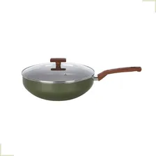 Frigideira Wok Tampa vidro 28cm 4,3lt Antiaderente Foto mini 3