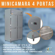 Frilux Rf-064e geladeira industrial comercial 4 portas inox 675 Lt 127V Foto mini 3