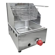 Fritadeira A Gás Frita Batata Salgados 5 Litros Cor Inox Foto  mini 1