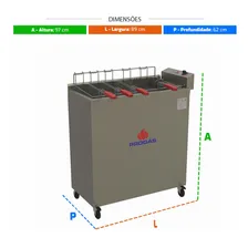 Fritadeira Ăgua E Ăleo 30 Litros ElĂ©trica Pr-3000e ProgĂĄs Cor Inox 220V Foto mini 2