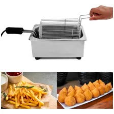Fritadeira elétrica AK Cozinha Fritadeira elétrica 1.5L inox 220V Foto mini 3