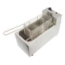 Fritadeira Elétrica Com Óleo 3 Litros Industrial Inox Tampa 110V Foto mini 3