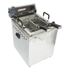 Fritadeira Elétrica Industrial Água Óleo 25l 8000w Inox 220v Foto mini 1