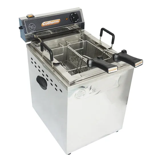 Fritadeira Elétrica Industrial Água Óleo 25l 8000w Inox 220v Foto 1