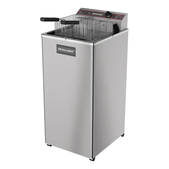 Fritadeira Elétrica Industrial Metalcubas 18l Gfao18p 220v Cor Aço inoxidável Foto 1
