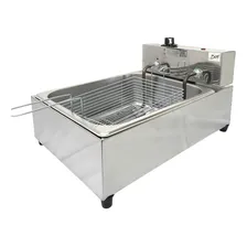 Fritadeira Elétrica Inox Profissional 1 Cuba 5 Litros 110v Foto mini 1