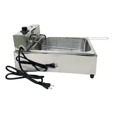 Fritadeira Elétrica Inox Profissional 1 Cuba 5 Litros 110v Foto mini 2