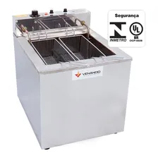 Fritadeira industrial elétrica Venâncio SFAO4 23L aço inoxidável 220V Foto  mini 1