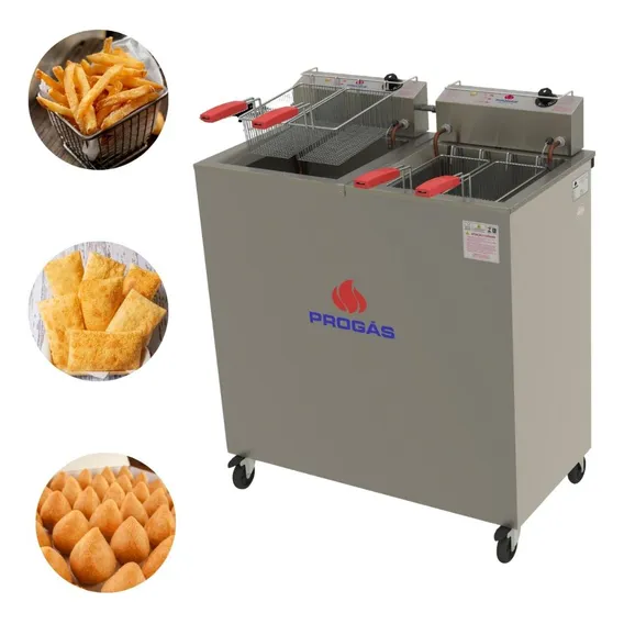 Fritador Água E Óleo Elétrico 26l Inox 2500w Pr-200e Progás 127v Foto 1
