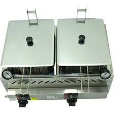 Fritador Gás Óleo Inox 2cubas Itajobi Fritadeira Salgados Foto mini  2