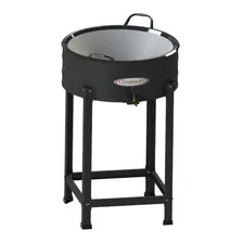 Fritador Pastel A Gás Alta Pressão 10 Litros Com Tacho 45cm Cor Cinza-escuro Foto  mini 1