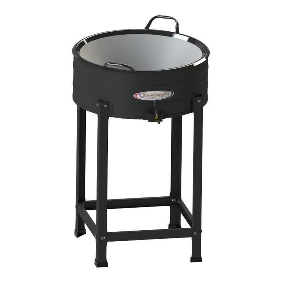 Fritador Pastel A Gás Alta Pressão 10 Litros Com Tacho 45cm Cor Cinza-escuro Foto 1