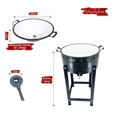 Fritador Pastel A Gás Alta Pressão 10 Litros Com Tacho 45cm Cor Cinza-escuro Foto mini  3
