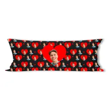 Fronha Travesseiro De Corpo Xuxão Personalizada Com Foto Cor Preto Fronha Personalizada Com Foto Foto mini 1