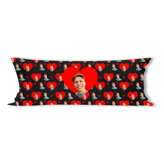 Fronha Travesseiro De Corpo Xuxão Personalizada Com Foto Cor Preto Fronha Personalizada Com Foto Foto 1