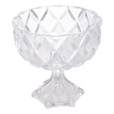 Fruteira Centro De Mesa Saladeira 24 Cm Cristal Diamond Lyor Foto mini 2