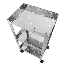 Fruteira Inox 3 Andares Com Rodinhas Foto mini 3