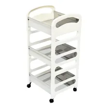 Fruteira Inox Com RodÃzios Branca Cor Branco Foto mini 3
