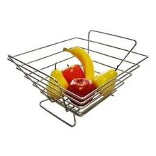 Fruteira Quadrada De Mesa Bancada Cromada Jomer C贸d. 7401 Cor Cromado Foto mini 1