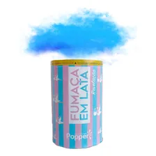 Fumaça Colorida Lata 75mm Grande ChÔ Revelação Azul Foto mini 1