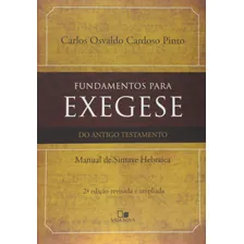 Fundamentos Para Exegese Do Antigo Testamento - Vida Nova Foto mini 1