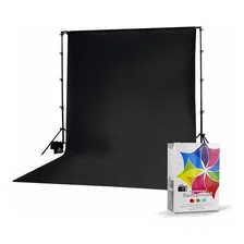 Fundo Fotográfico Preto 3x6m Muslin Algodão Alta Qualidade Foto mini 1