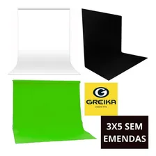 Fundo Infinito Greika Verde,preto,branco Chroma Key 3x5m Cor Verde Foto mini 2