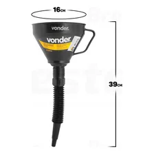 Funil De Plástico Com Bico Flexível 16cm Vonder Foto mini 4
