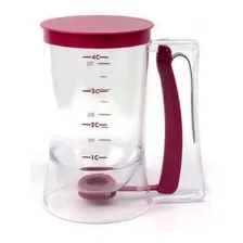 Funil Dispenser Para Massas Com Alça Dosadora Cupcake 900ml Cor Transparente Foto  mini 1