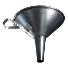Funil Metálico Reto Para Trator Com Tela Reforçado Lubefer Foto mini 1