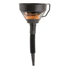 Funil Plástico Preto Com Bico Flexivel 160mm - Disma Foto mini 2