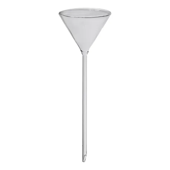 Funil Vidro Analitico Liso Haste Longa Diametro 60mm 30ml Foto 1